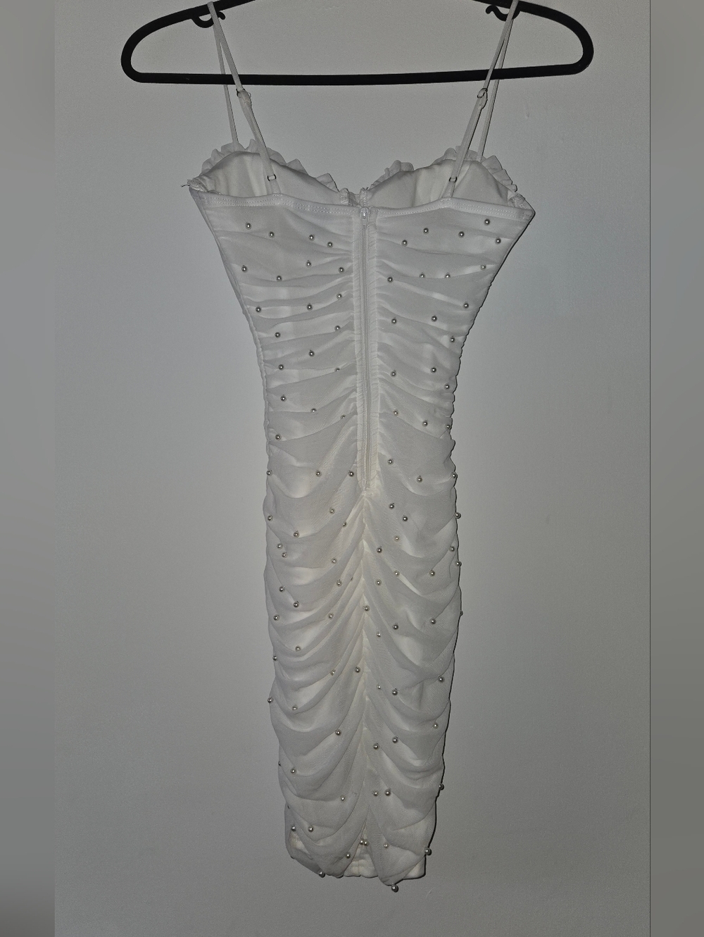 🎀White Mini Dress - Picture 3 of 4